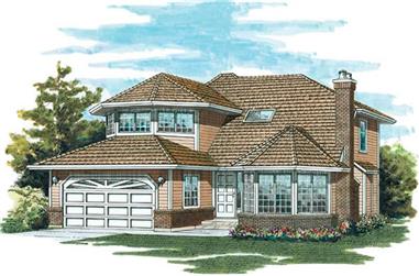 3-Bedroom, 2165 Sq Ft Traditional House Plan - 167-1511 - Front Exterior