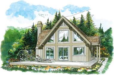 3-Bedroom, 1140 Sq Ft Small House Plans - 167-1523 - Main Exterior