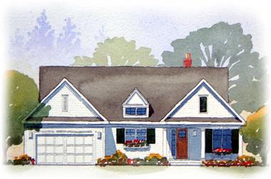 4-Bedroom, 2467 Sq Ft Country Home Plan - 168-1003 - Main Exterior