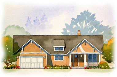 4-Bedroom, 2467 Sq Ft Country Home Plan - 168-1012 - Main Exterior