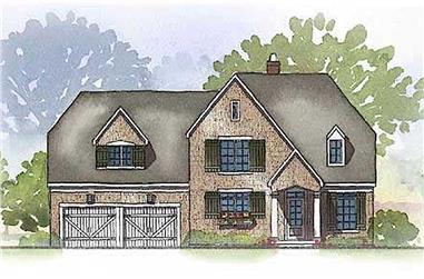 4-Bedroom, 3164 Sq Ft Country House Plan - 168-1013 - Front Exterior