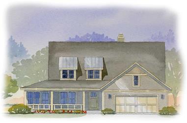 3-Bedroom, 3007 Sq Ft Cape Cod House Plan - 168-1020 - Front Exterior