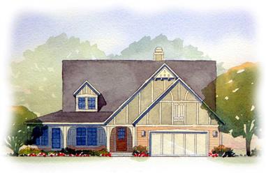 3-Bedroom, 3007 Sq Ft Country House Plan - 168-1023 - Front Exterior