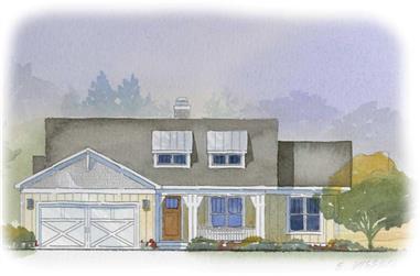 4-Bedroom, 2288 Sq Ft Country House Plan - 168-1026 - Front Exterior