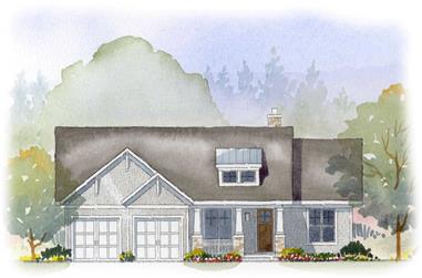 3-Bedroom, 2457 Sq Ft Country House Plan - 168-1027 - Front Exterior