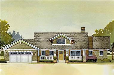 3-Bedroom, 3392 Sq Ft Country Home Plan - 168-1031 - Main Exterior