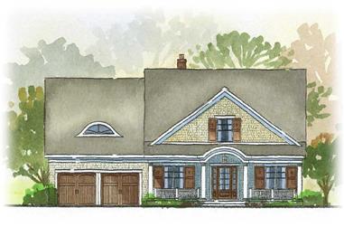 4-Bedroom, 3225 Sq Ft Country Home Plan - 168-1036 - Main Exterior