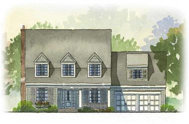 3-Bedroom, 2862 Sq Ft Cape Cod House Plan - 168-1040 - Front Exterior