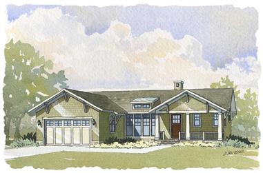 4-Bedroom, 3134 Sq Ft Country House Plan - 168-1048 - Front Exterior
