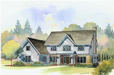 4-Bedroom, 3492 Sq Ft Traditional Home - Plan #168-1057 - Main Exterior
