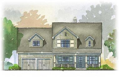 4-Bedroom, 3148 Sq Ft Country Home Plan - 168-1073 - Main Exterior