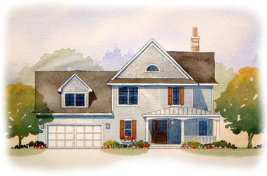 4-Bedroom, 1920 Sq Ft Country House Plan - 168-1083 - Front Exterior