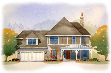 3-Bedroom, 1923 Sq Ft Country House Plan - 168-1084 - Front Exterior
