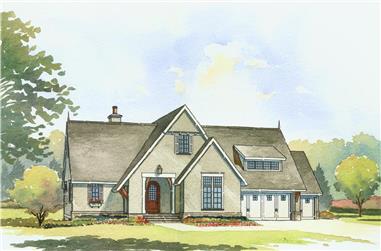 4-Bedroom, 3397 Sq Ft Traditional House Plan - 168-1107 - Front Exterior