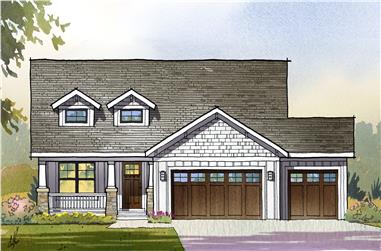 3-Bedroom, 3139 Sq Ft Traditional House Plan - 168-1111 - Front Exterior