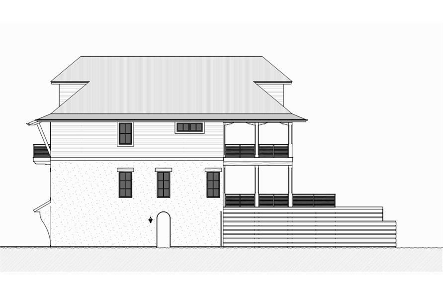 168-1117: Home Plan Right Elevation