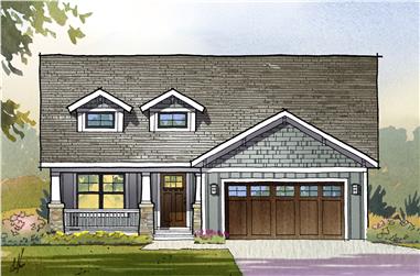 3-Bedroom, 3001 Sq Ft Ranch House Plan - 168-1119 - Front Exterior