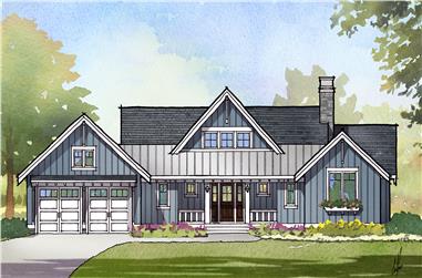 3-Bedroom, 2379 Sq Ft Cottage Home Plan - 168-1124 - Main Exterior
