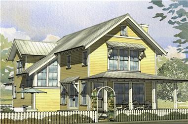 3-Bedroom, 2153 Sq Ft Cottage Home Plan - 168-1125 - Main Exterior