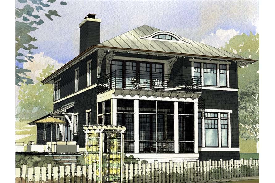 4-Bedroom, 2454 Sq Ft Cottage Home Plan - 168-1126 - Main Exterior