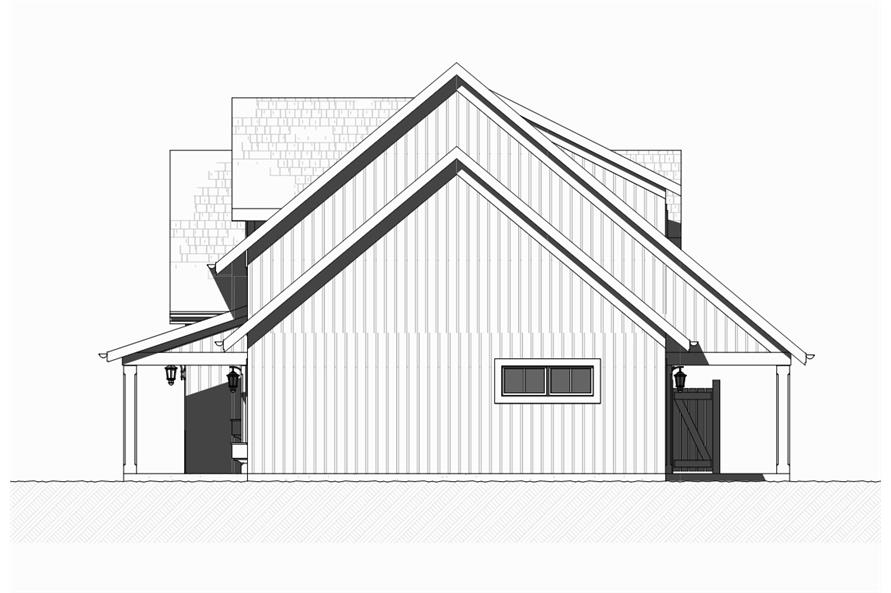 168-1129: Home Plan Right Elevation