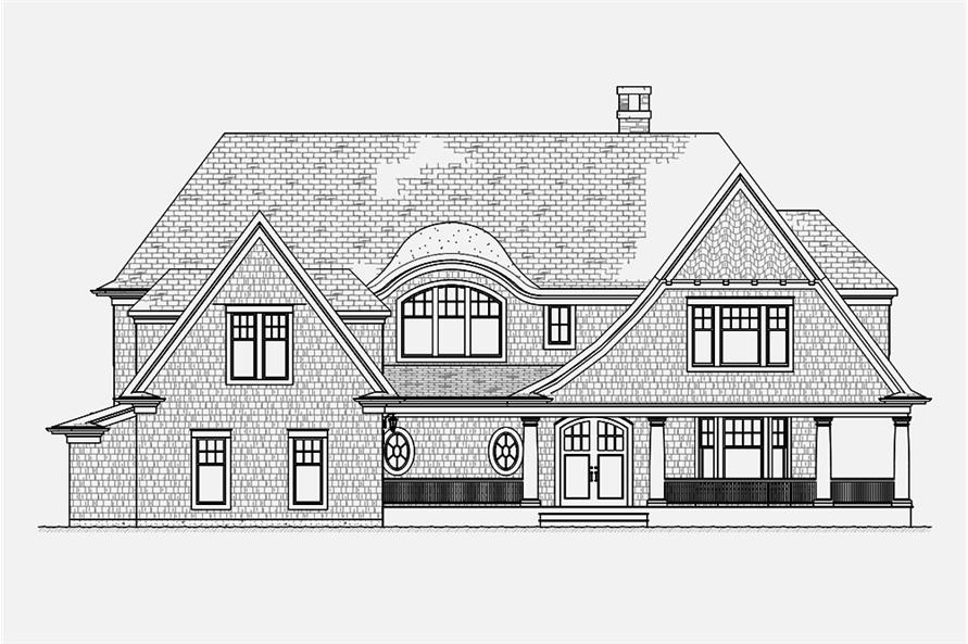 168-1132: Home Plan Front Elevation