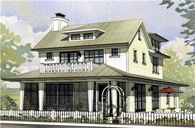 3-Bedroom, 2170 Sq Ft Traditional House Plan - 168-1139 - Front Exterior