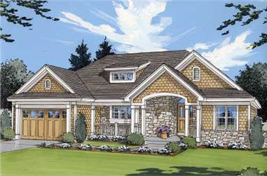 3-Bedroom, 1651 Sq Ft Country Home Plan - 169-1001 - Main Exterior