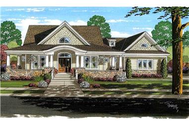 4-Bedroom, 2482 Sq Ft Cape Cod House Plan - 169-1035 - Front Exterior