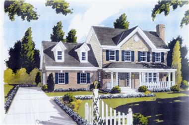 3-Bedroom, 1698 Sq Ft Traditional Home Plan - 169-1039 - Main Exterior