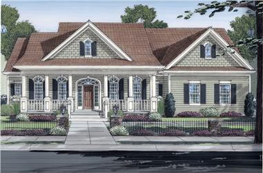 3-Bedroom, 2513 Sq Ft Country Home Plan - 169-1047 - Main Exterior