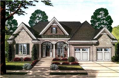3-Bedroom, 2492 Sq Ft Country Home Plan - 169-1111 - Main Exterior