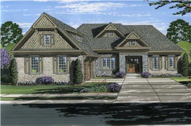 3-Bedroom, 2393 Sq Ft Traditional House Plan - 169-1115 - Front Exterior