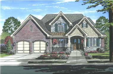 4-Bedroom, 3226 Sq Ft Luxury House Plan - 169-1116 - Front Exterior