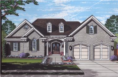 3-Bedroom, 2064 Sq Ft Traditional House Plan - 169-1135 - Front Exterior