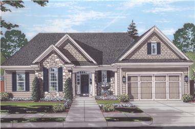 3-Bedroom, 1867 Sq Ft Traditional Home Plan - 169-1139 - Main Exterior