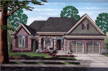 3-Bedroom, 1902 Sq Ft Traditional Home Plan - 169-1168 - Main Exterior