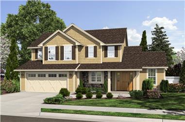 3-Bedroom, 1569 Sq Ft Traditional Home Plan - 169-1169 - Main Exterior
