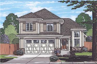 3-Bedroom, 1570 Sq Ft Traditional Home - Plan #169-1187 - Main Exterior
