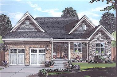 3-Bedroom, 1971 Sq Ft Ranch House - Plan #169-1191 - Front Exterior