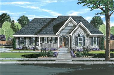 3-Bedroom, 1764 Sq Ft Ranch House - Plan #169-1193 - Front Exterior