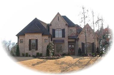 4-Bedroom, 4299 Sq Ft Southern House Plan - 170-1015 - Front Exterior