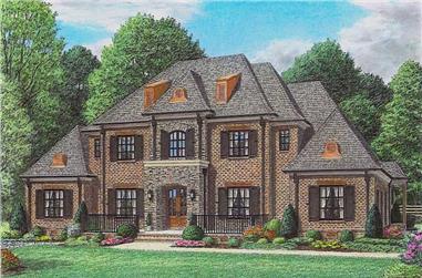 4-Bedroom, 5640 Sq Ft Luxury House Plan - 170-1016 - Front Exterior