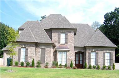 4-Bedroom, 3823 Sq Ft Southern House Plan - 170-1053 - Front Exterior