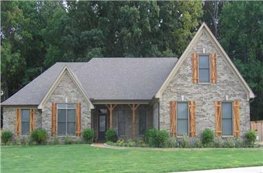 3-Bedroom, 2637 Sq Ft Southern House Plan - 170-1074 - Front Exterior
