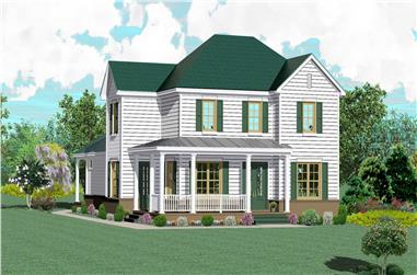 3-Bedroom, 3133 Sq Ft French House Plan - 170-1243 - Front Exterior