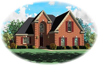 3-Bedroom, 2171 Sq Ft French House Plan - 170-1319 - Front Exterior