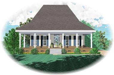 3-Bedroom, 1839 Sq Ft Country House Plan - 170-1321 - Front Exterior