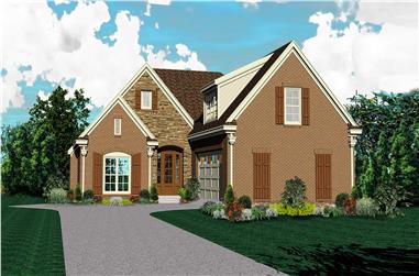 3-Bedroom, 2555 Sq Ft Country House Plan - 170-1489 - Front Exterior