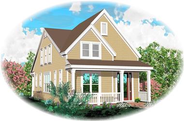 3-Bedroom, 2200 Sq Ft Cape Cod House Plan - 170-1558 - Front Exterior